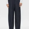 Clemence Pant Navy Pinstripe
