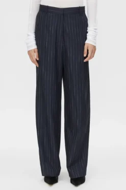 Clemence Pant Navy Pinstripe