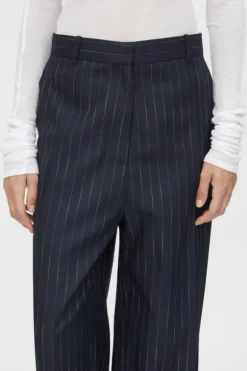 Clemence Pant Navy Pinstripe
