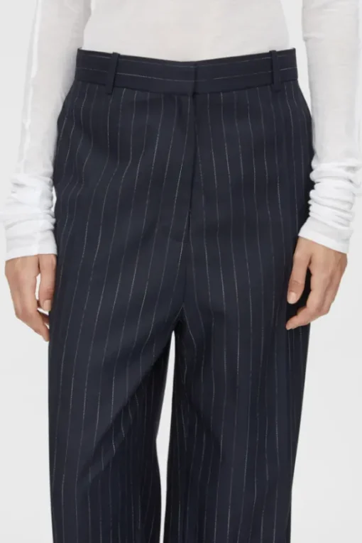 Clemence Pant Navy Pinstripe