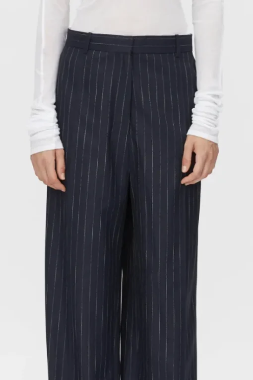 Clemence Pant Navy Pinstripe