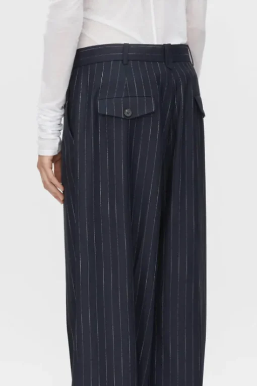 Clemence Pant Navy Pinstripe