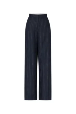 Clemence Pant Navy Pinstripe