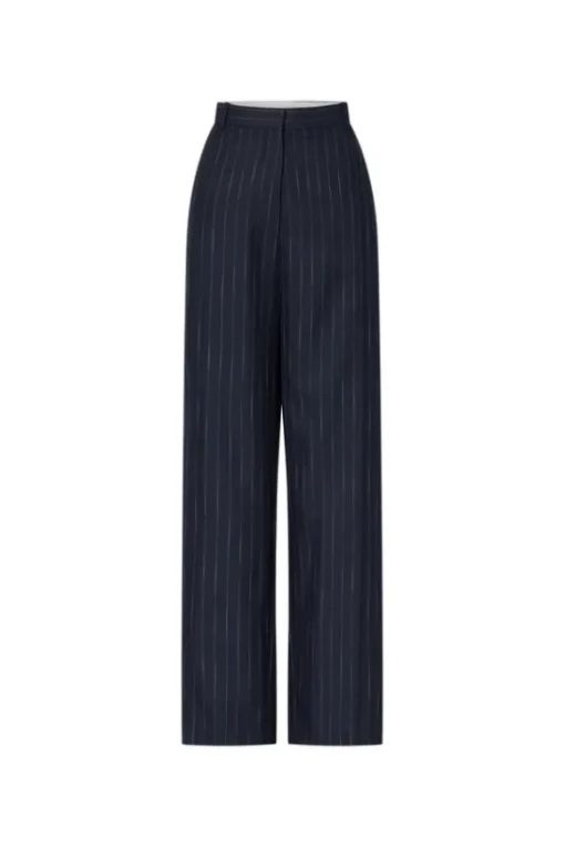 Clemence Pant Navy Pinstripe