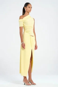 Cleo One Shoulder Maxi Dress Butter