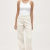 Curve Seam Jean Ecru