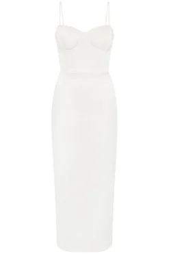 Delaney Midi Dress Ivory