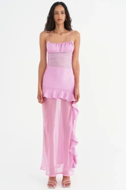 Delilah Maxi Dress Bubblegum