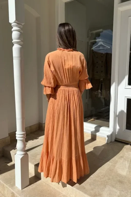 Eleni Dress Apricot