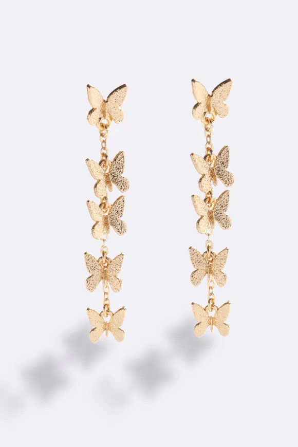 Fairy Nights Earrings Gold Fearless Finish