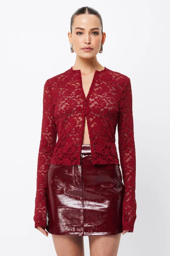 Fervour Cardigan Crimson