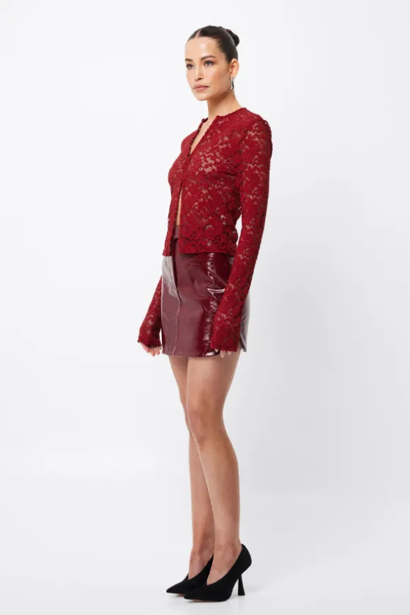 Fervour Cardigan Crimson