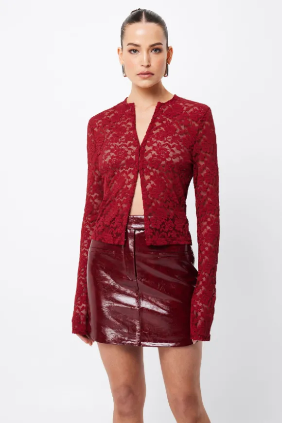 Fervour Cardigan Crimson