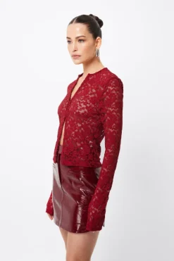 Fervour Cardigan Crimson