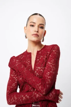 Fervour Cardigan Crimson