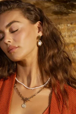 Florentine Mother of Pearl Earrings