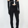 Foliage Cami Top Black