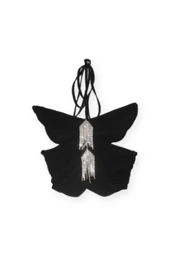 Foliage Cami Top Black