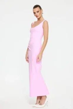 Gabel Midi Dress Taffy Pink