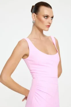 Gabel Midi Dress Taffy Pink