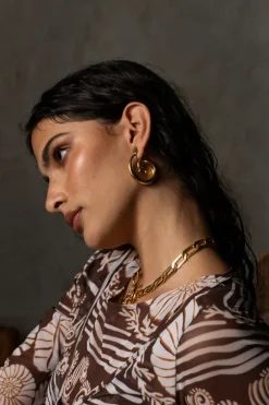 Gaia Earrings Gold