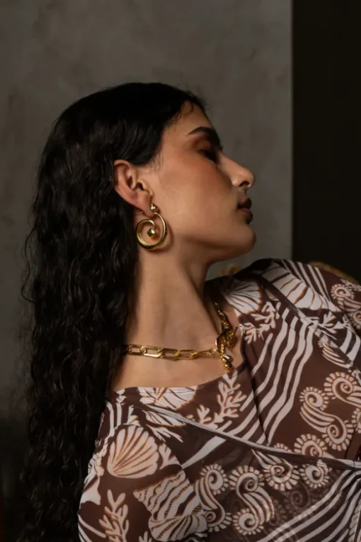 Gaia Earrings Gold