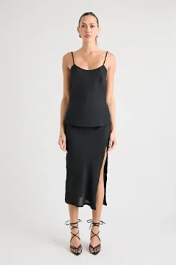 Gianni Scoop Cami Black