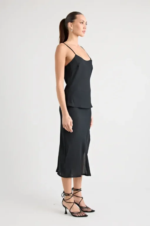 Gianni Scoop Cami Black