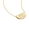 Gold Lotus Short Necklace