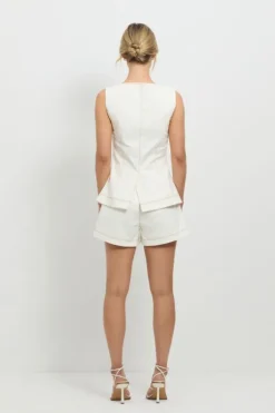 Good Vibes Top White