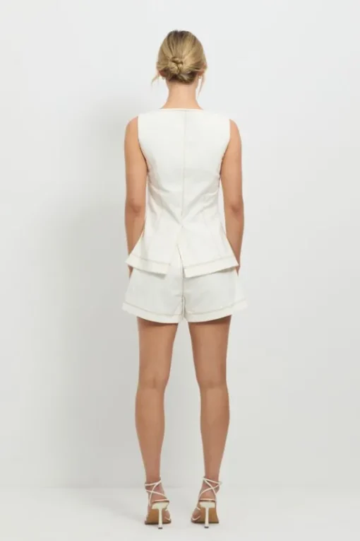 Good Vibes Top White