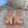 H Sandals Tan