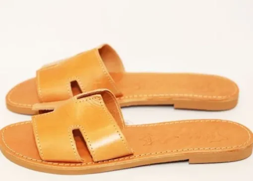 H Sandals Tan