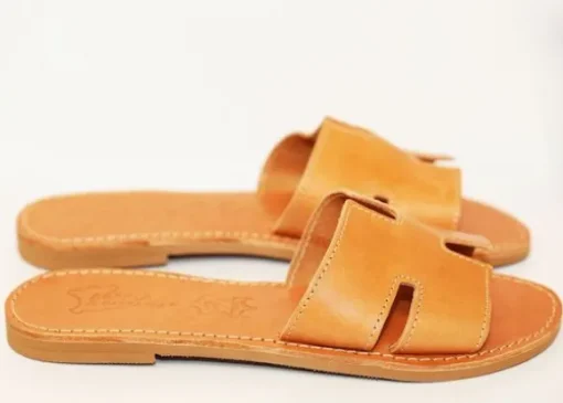 H Sandals Tan