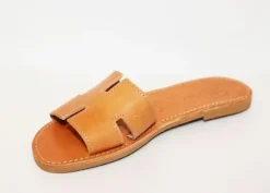 H Sandals Tan