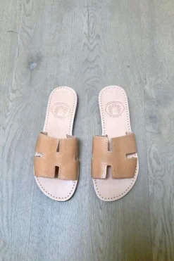 H Sandals Tan