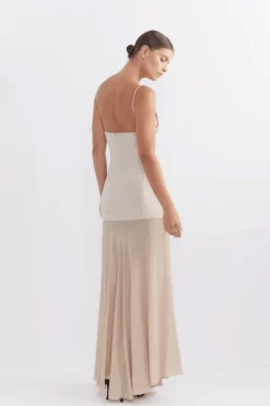 Harriette Maxi Dress Stone