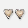 Heart Studs Glitter/Pearl