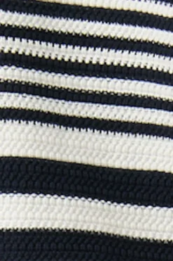 Helena Gilet Stripe 2 Navy/White