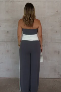 Hunter Tube Top Steel/White