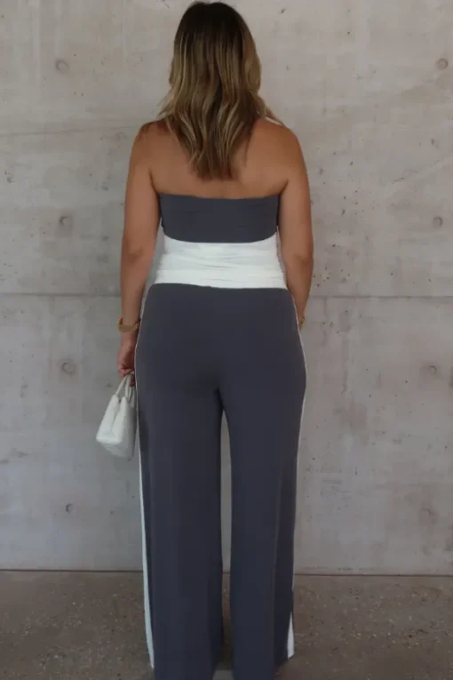 Hunter Tube Top Steel/White