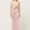 Iced Bias Maxi Dress Pink