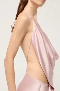 Iced Bias Maxi Dress Pink