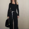 Issy Long Sleeve Top Black
