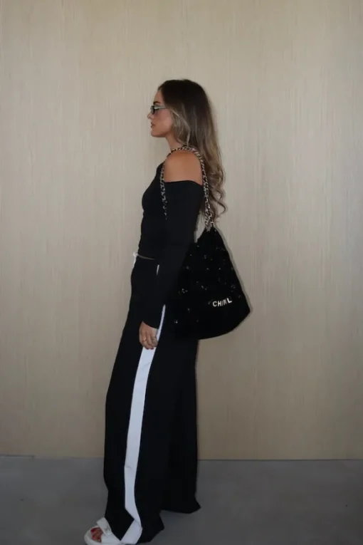 Issy Long Sleeve Top Black