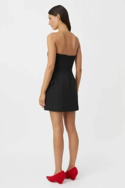 Izola Tailored Mini Dress Black