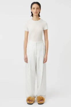 Jagger Trouser White Pinstripe