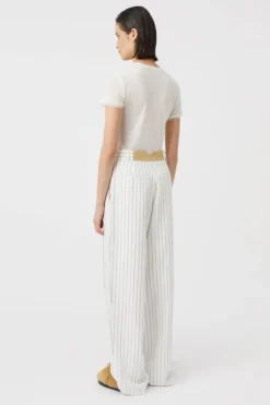 Jagger Trouser White Pinstripe