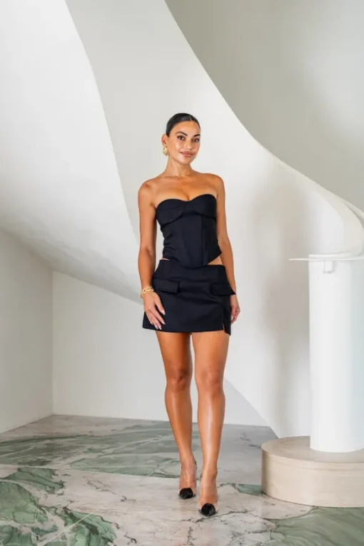 Jasper Mini Skirt Black