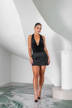 Jasper Mini Skirt Black